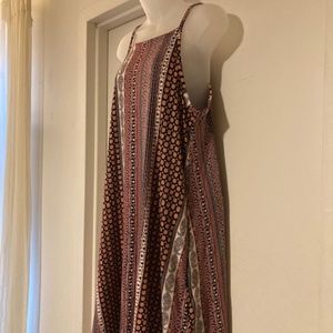 Rachel Zoe Tank Dress w/ Pockets-Boho Pattern-Med